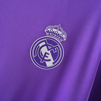 Real Madrid Maillot Extérieur Retro Longue Manche 2017/2018
